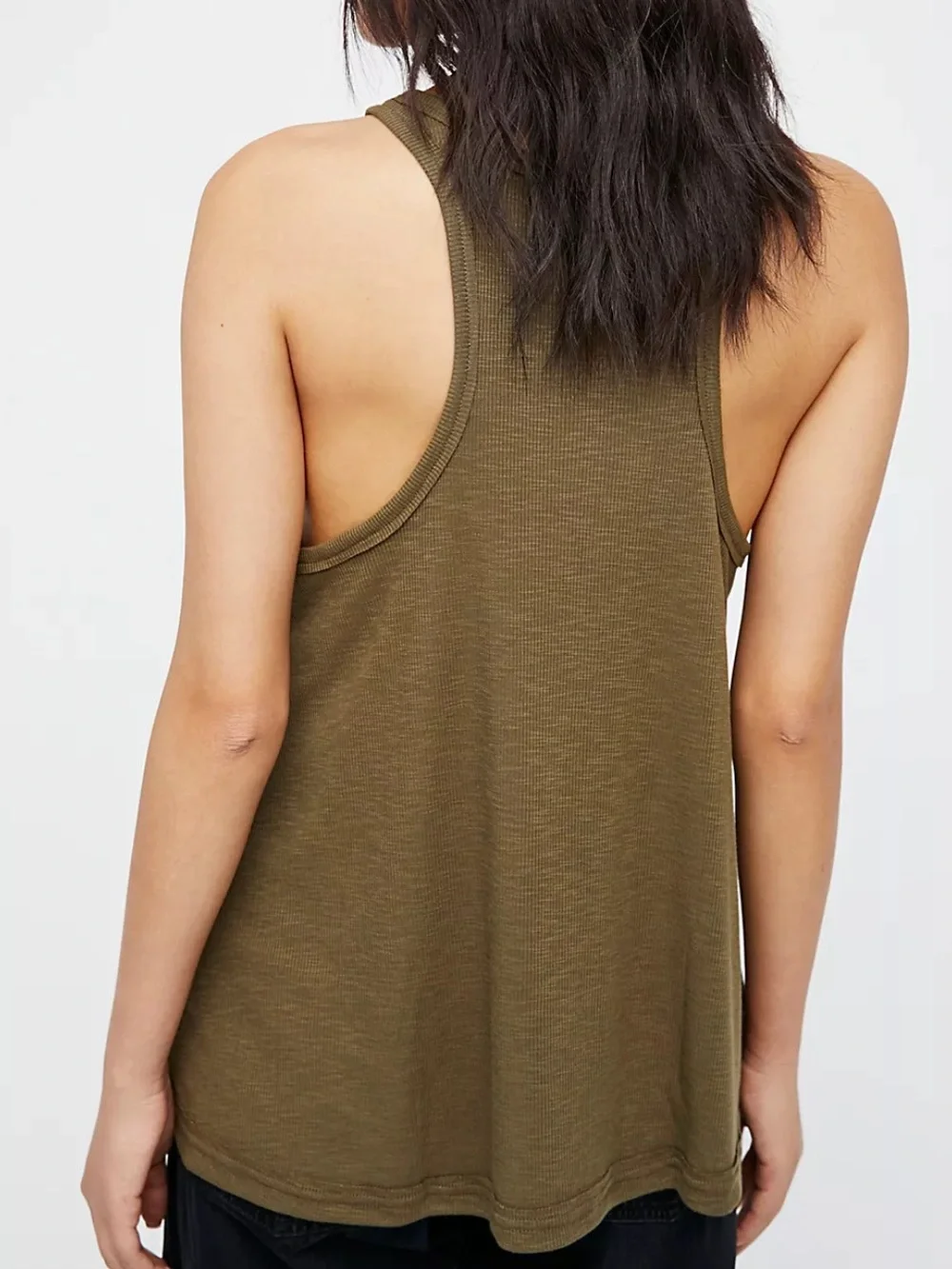 Free people Intimately Emerald Green Ribbed Tank Top